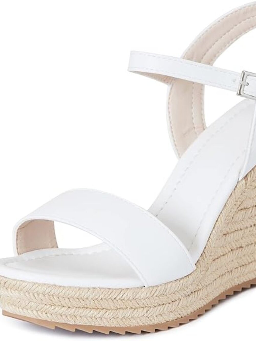Women's Espadrille Wedge Sandals: Ankle Strap Platform Open Toe Wedges - Stylish